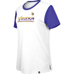 Women's Third Down Colorblock T-Shirt - Minnesota Vikings T-shirts