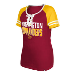 Women's Raglan Lace-Up T-Shirt - Washington Commanders T-shirts