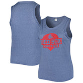 Navy Boston Red Sox Soft as a Grape Women's Plus Size High Neck Tri-Blend Tank Top