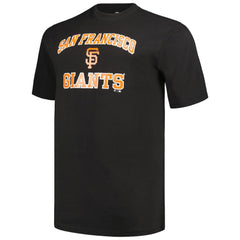 Black/Heather Gray San Francisco Giants Profile Big & Tall T-Shirt Combo Pack