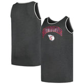 Heather Charcoal Cleveland Guardians Profile Big & Tall Arch Over Logo Tank Top