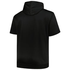 Black Chicago White Sox Profile Big & Tall Contrast Short Sleeve Pullover Hoodie