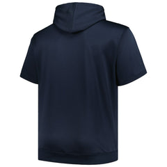 Navy Minnesota Twins Profile Big & Tall Contrast Short Sleeve Pullover Hoodie