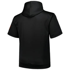 Black San Francisco Giants Profile Big & Tall Contrast Short Sleeve Pullover Hoodie