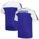 White/Royal Los Angeles Dodgers Profile Big & Tall Yoke Knit T-Shirt