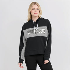 Black Chicago White Sox Fanatics Women's Filled Stat Sheet Pullover Hoodie