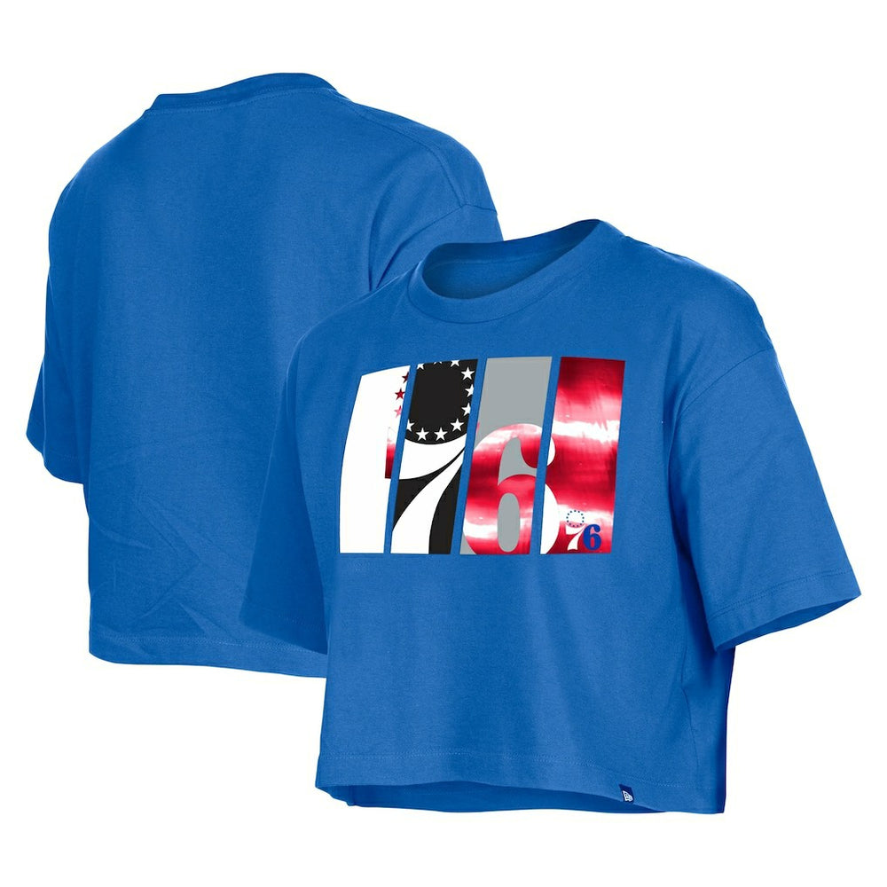 New Era Philadelphia 76ers Women's Cropped T-Shirt