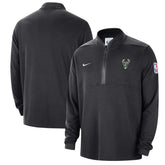 Nike Milwaukee Bucks Authentic Performance Half-Zip Jacket