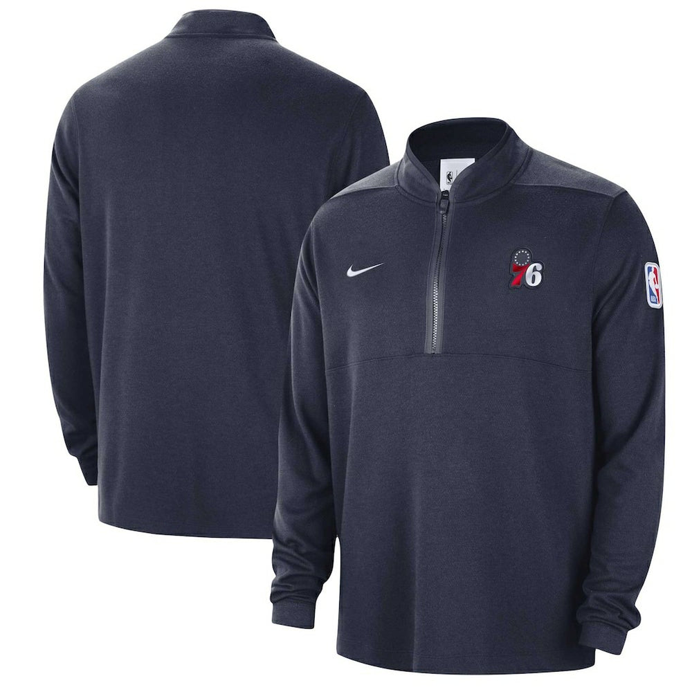 Nike Philadelphia 76ers Authentic Performance Half-Zip Jacket