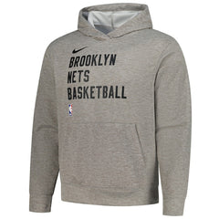 Nike Brooklyn Nets Unisex 2023/24 Performance Spotlight On-Court Practice Pullover Hoodie