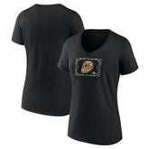 Women's Sugar Skull V-Neck T-Shirt - San Francisco 49ers T-shirts