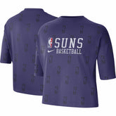 Nike Phoenix Suns Women's Allover NBA Logo Boxy T-Shirt