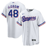 White Jacob deGrom Texas Rangers Nike Home Replica Player Jersey