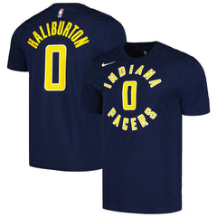 Nike Tyrese Haliburton Indiana Pacers Icon 2022/23 Name & Number T-Shirt