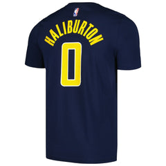 Nike Tyrese Haliburton Indiana Pacers Icon 2022/23 Name & Number T-Shirt