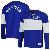 NHL Tampa Bay Lightning Tommy Hilfiger Walter Lace-Up Long Sleeve Top
