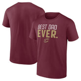Cleveland Cavaliers Best Dad Ever Logo T-Shirt sale