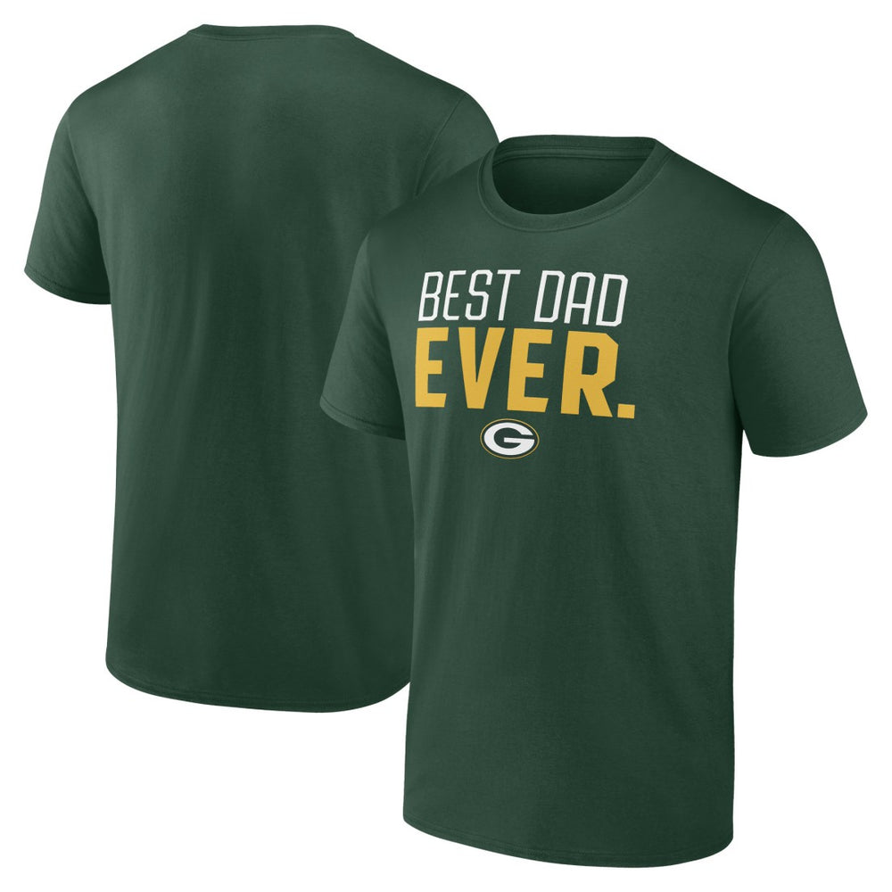 Best Dad Ever Team T-Shirt - Green Bay Packers T-shirts