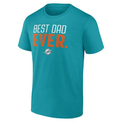 Best Dad Ever Team T-Shirt - Miami Dolphins T-shirts