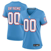 Women's Oilers Throwback Custom Game Jersey - Tennessee Titans Jerseys
