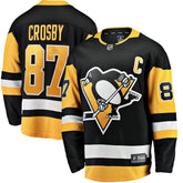 NHL Sidney Crosby Pittsburgh Penguins Fanatics Captain Patch Home Breakaway Jersey