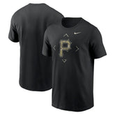 Black Pittsburgh Pirates Nike Camo Logo T-Shirt