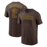 Brown Xander Bogaerts San Diego Padres Nike Name & Number T-Shirt