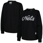 Brooklyn Nets DKNY Sport Women's Regina Raglan Pullover Sweatshirt