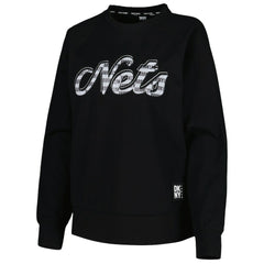 Brooklyn Nets DKNY Sport Women's Regina Raglan Pullover Sweatshirt