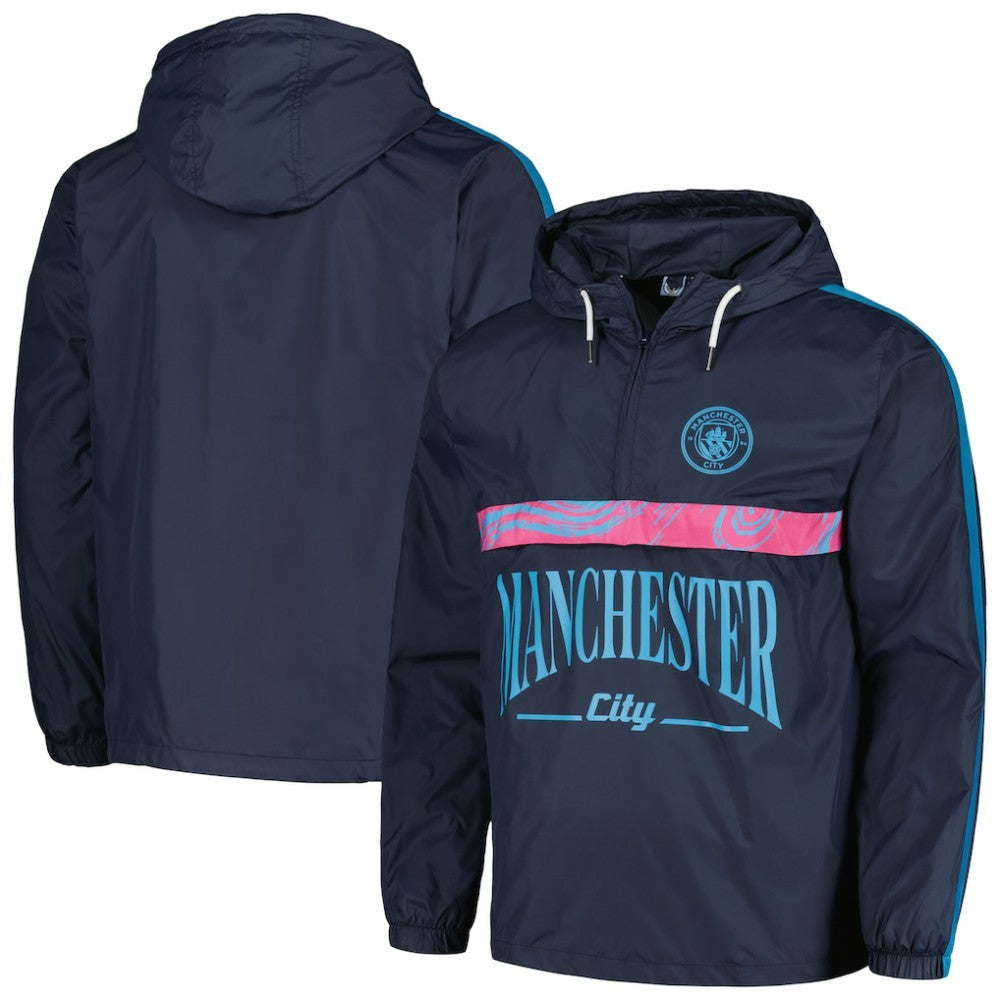 Manchester City Anorak Hoodie Half-Zip Jacket
