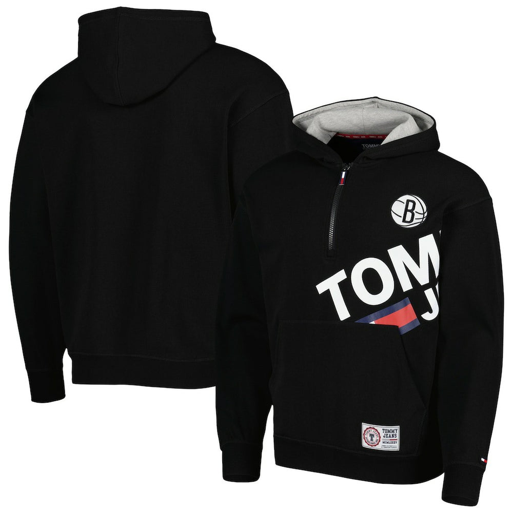 Brooklyn Nets Tommy Jeans Bernard Half-Zip Hoodie