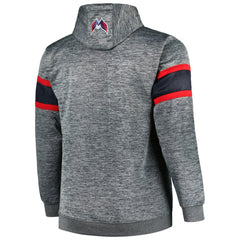 NHL Washington Capitals Big & Tall Stripe Pullover Hoodie