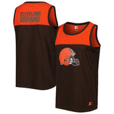 Starter Logo Touchdown Fashion Tank Top - Cleveland Browns Tops