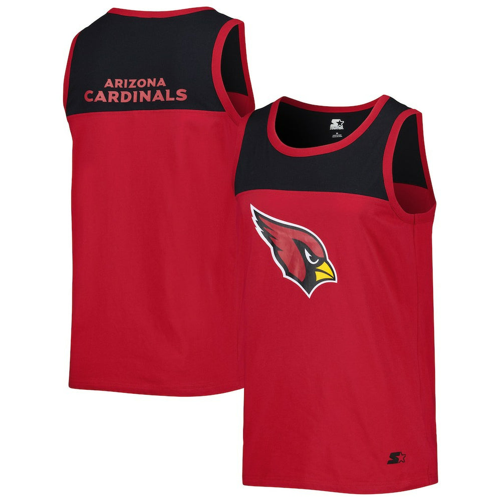 Starter Logo Touchdown Fashion Tank Top - Arizona Cardinals Tops