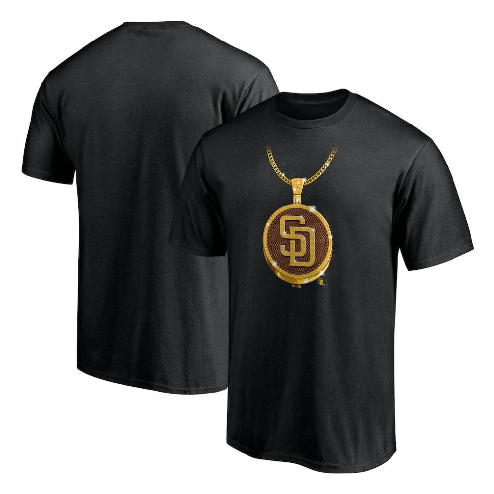 Black San Diego Padres Team Swagg Chain T-Shirt