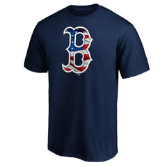 Navy Boston Red Sox Team Banner Wave T-Shirt