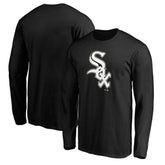 Black Chicago White Sox Team Official Logo Long Sleeve T-Shirt