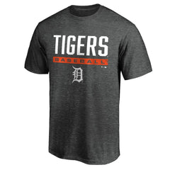 Charcoal Detroit Tigers Team Win Stripe T-Shirt