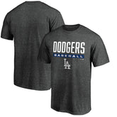 Charcoal Los Angeles Dodgers Team Win Stripe T-Shirt
