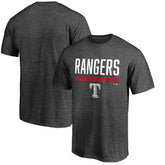 Charcoal Texas Rangers Team Win Stripe T-Shirt