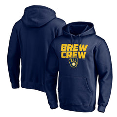 Navy Milwaukee Brewers Team Hometown Collection The Crew Pullover Hoodie