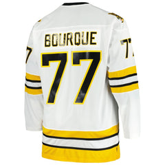 NHL Ray Bourque Boston Bruins Mitchell & Ness Big & Tall Captain Patch Blue Line Player Jersey