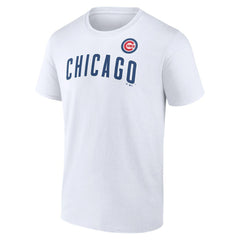 White Chicago Cubs Team Hot Shot T-Shirt