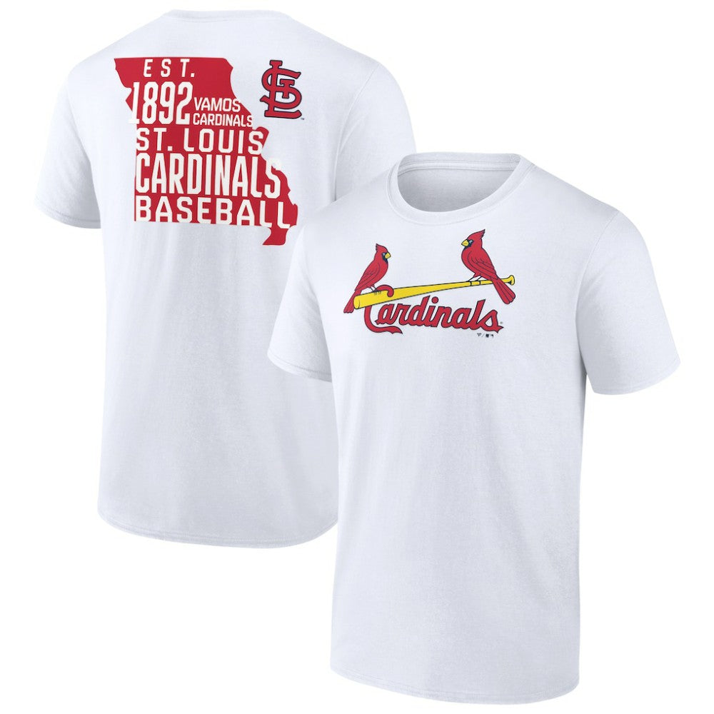 White St. Louis Cardinals Team Hot Shot T-Shirt