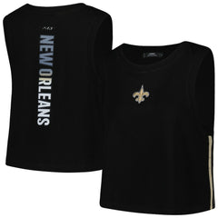 Pro Standard Women's Ombre Wordmark Classic Cropped Tank Top - New Orleans Saints Tops