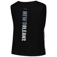 Pro Standard Women's Ombre Wordmark Classic Cropped Tank Top - New Orleans Saints Tops