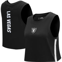 Pro Standard Women's Ombre Wordmark Classic Cropped Tank Top - Las Vegas Raiders Tops