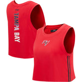 Pro Standard Women's Ombre Wordmark Classic Cropped Tank Top - Tampa Bay Buccaneers Tops