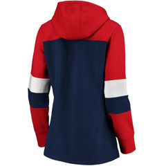 Navy Boston Red Sox Women's Plus Size Colorblock Pullover Hoodie
