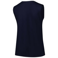Navy Atlanta Braves Profile Women's Plus Size Tank Top